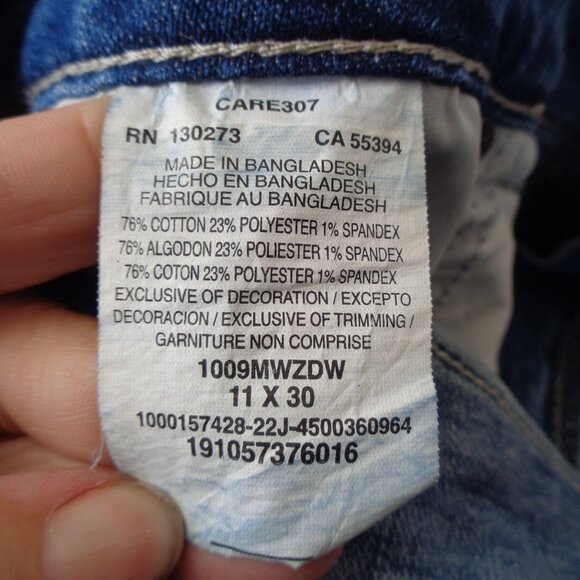 Wrangler Boot Cut Denim Blue Jeans Women's 11x30 - Picture 2 of 5